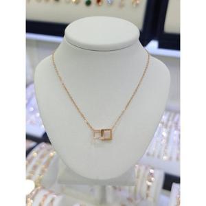 파이치치 세이브존05 14k더블스퀘어 일체형  목걸이 GH1261PN