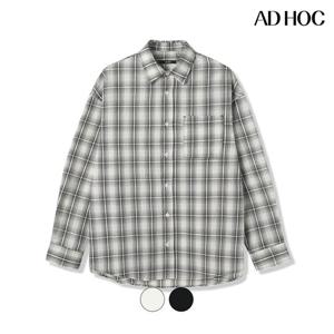[애드호크]남성 체크 긴팔 베이직 셔츠 HB7LS01_DJ