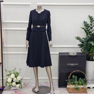 [미니멈]MD 자켓 레이어드 투피스스타일 플레어원피스 MD MYAGWO