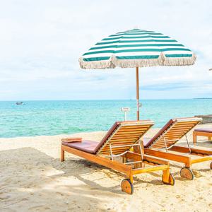 아이두젠 파라솔레 파라솔 대형 휴대용 비치 감성 캠핑 테슬 그늘막 면혼방 TC 원단 브리즈 그린