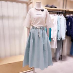 [시에로]  SJ2SKF404_사선 포켓 디테일 밴딩 스커트