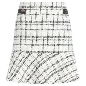 [샵앤]트위드 여성 간절기 울 골프 프릴 체크 스커트 NS-WSK-120