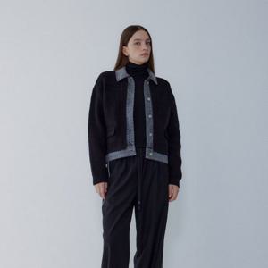 [보브]데님 패치 니트 가디건7155450003