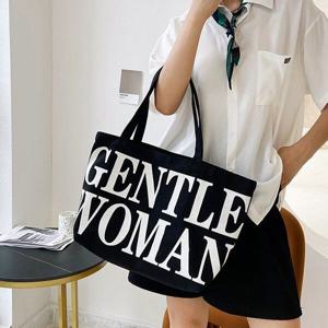 [모노무드]MNO 여성 데일리 영문 레터링 숄더 에코백 MSB011