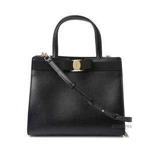 [페라가모] FW25 여성 바라 보우 토트백 21 I290 NERO 0734058