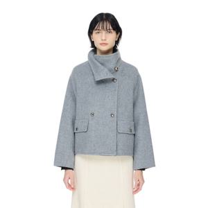 [듀엘]캐시미어 하이넥 코트(D234MSG557)