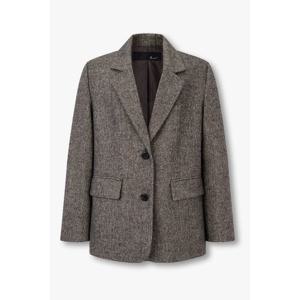 [지컷]헤링본 노치트 라펠 싱글 자켓 7255310103