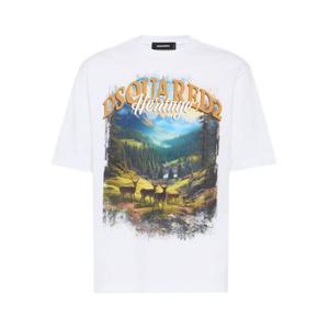 디스퀘어드2 반팔 티셔츠 S74GD1467 S24583100 White