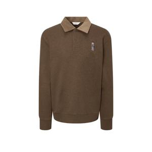 헤지스  25FW  남성 코듀로이패치 카라 맨투맨 티셔츠 HZTS5D750W2