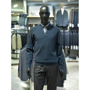 오스틴리드 세이브존03 가을 브이넥 솔리드 레이어드 니트 AWT37225