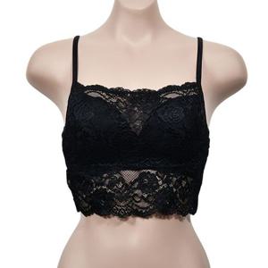 여성스러운 올 레이스 풀컵 몰드 B컵 탑브라