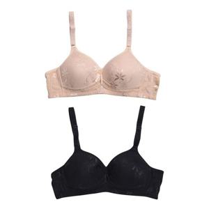 쟈가드 플라워 노와이어 메쉬라인 몰드 B컵 브라