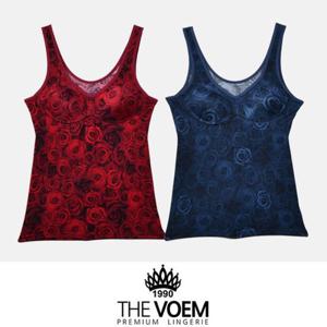 아름다운 장미무늬 노와이어 몰드 브라런닝 0161ww