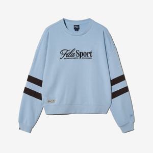 [휠라] TAG가 99,000원 세미크롭 오버핏 맨투맨 (FS2POH1152F_LBU)