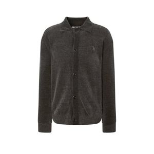 헤지스  25FW  남성 셔닐 니트 트러커 가디건 HZSW5D205K3