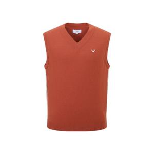 캘러웨이골프나시 LQS CMSO24F308_OR 남성 가을 로고 자가드 니트 베스트