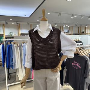 [에잇컨셉] 솔리드 스카시 니트 조끼 C25I1FVE010