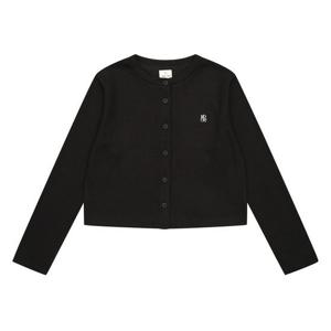 [에꼴리에]MARIO여아 골지 라운드 가디건 23QT152_BK