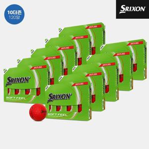 [10더즌 120알]던롭코리아 정품 스릭슨 소프트 필 14 브라이트 골프볼[남여공용][레드][2피스]