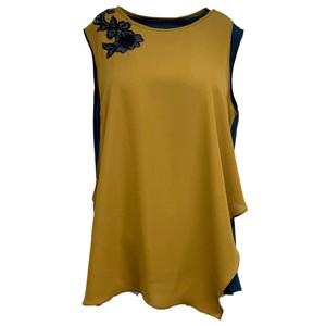 [데시데]이중 컬러블럭 민소매 나시 DPS613