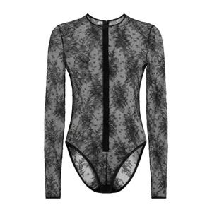 돌체앤가바나 플로럴 샹티이 레이스 자수 바디수트 F79BPT FLRE