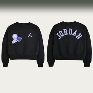 [나이키키즈PG] 조던주니어걸즈 N254SW395P (140-170)블루진블링FLC크루맨투맨