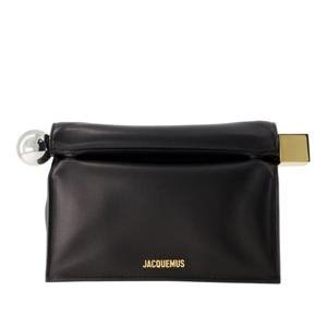 자크뮈스 골드 로고 레더 지퍼 클러치 BAW00356AC27L14 990 990