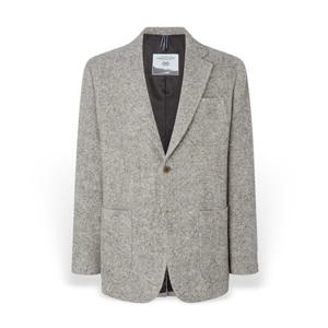 [헤지스] 남성 멜란지 소매패치 울 자켓 HZJA5D701I3