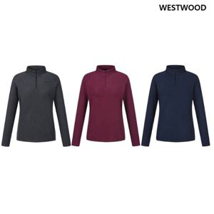 [웨스트우드] 여성 기모 에센셜 집업 티셔츠 (3컬러) WP4WTTS322