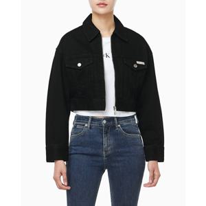 [캘빈클라인 진]여성 크롭 블랙 데님 자켓(47D779G-TWM)