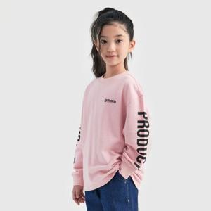 [아웃도어프로덕츠 키즈]타이포 긴팔 티셔츠 (핑크) OD244ILS05_PNK