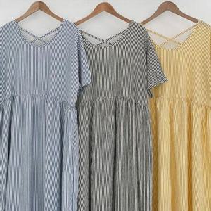 엑스끈 원피스 306P534S 여성큰옷 빅사이즈 스트라이