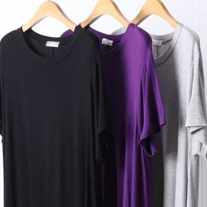 라운드 루즈 빅사이즈 여성큰옷 실키 원피스 305D456S