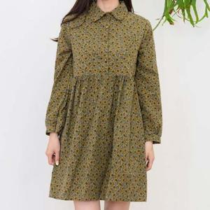 N31465 여성의류 카라 옐로우F 원피스 플라워 66까지