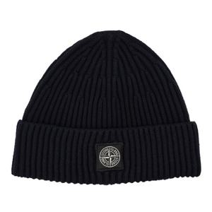 스톤아일랜드 컴파스 로고 패치 리브 울 비니 S15N100002S00C3