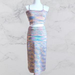 민소매크로탑 하이웨스트 투피스 100129 스커트 무지