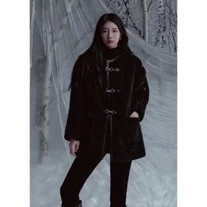 [게스]여성 뽀글이 중힙 더플자켓(YP4W7859)