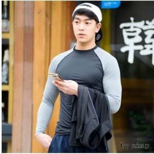 남성래쉬가드비치웨어솔리드티셔츠 DHO3367BG 비치웨