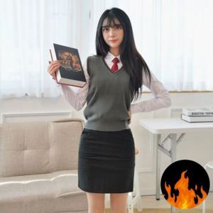 스판 기모 교복몰 허리조절 블랙 교복 교복치마