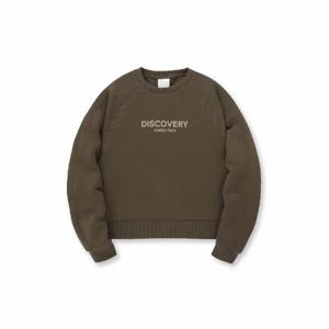 디스커버리긴팔티 BQK DWMT41044-BRD 여성 세미크롭 맨투맨