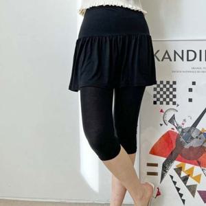 치마 치마레깅스 후레아 쿨 레깅스 DJJ8080 2단