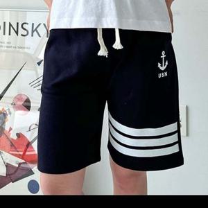 ST230416 화이트 라인 마린 운동복 트레이닝복 반바지