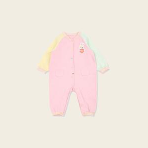 [오가닉맘]오가닉맘 핑스포배색긴소우주복(MJSLQE14)