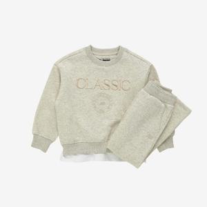 뉴발란스키즈트레이닝세트 HQK NK9YE4803G-39 NBgC 기모 레이어드 크롭 셋업