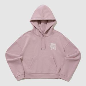 엄브로후드티 TQT UP423CHDN8-LPK 뉴레터링 그래픽 기모 후드티 / LIGHT PINK