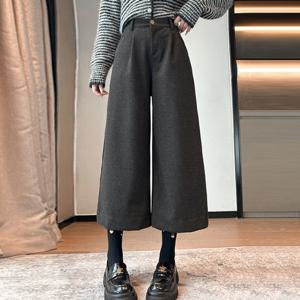 로베티 뒷밴딩 모직 팬츠_RE3SP007