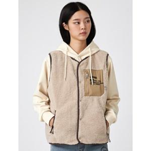 [지프]남여공용 뽀글이 퀼팅 누빔 리버서블 베스트 (JN4JPU602)