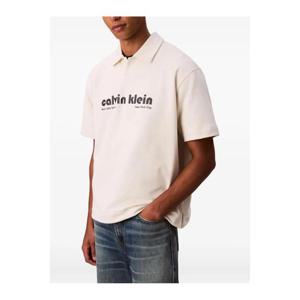 25 FW 캘빈클라인 진 폴로 칼라 코튼 티셔츠 LV04RC243GYAS TP444700391