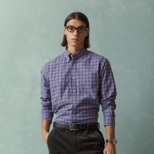 [25FW 신상 할인 30%] 프라이데이 포플린 체크 셔츠 (네이비) (BBTHMFF303)