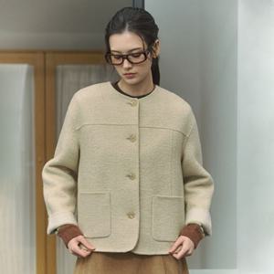 [LAP] 랩 (핸드)라운드넥 링구 숏 코트 겨울자켓 (AR4WTA60)